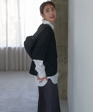 ICB L 【洗える】 エアーダンボール プルオーバー ブラックメッシュ系