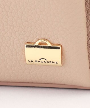LA BAGAGERIE コンビカラーA4トートバッグ グレージュ