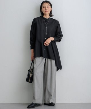 23区 ドロップメタル ラリエット ネックレス シルバー系