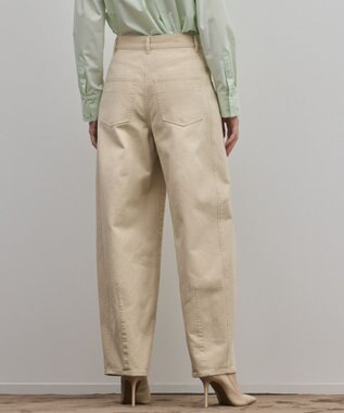 GRACE CONTINENTAL サイド切替バレルパンツ ベージュ