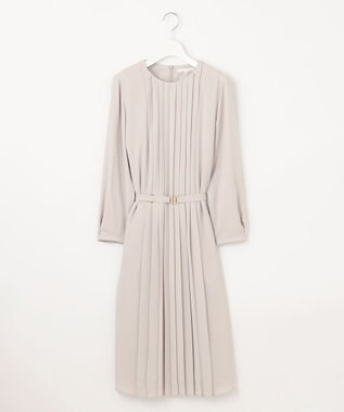 自由区 【ご好評につき追加生産・洗える】ライトサテン ワンピース ライトグレー系