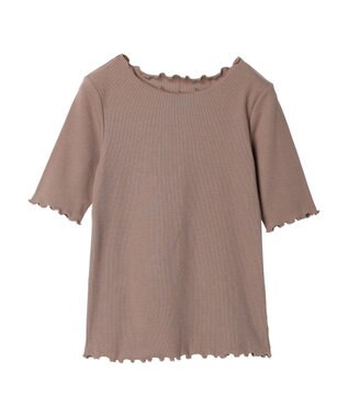 earth music&ecology メロ－リブプルオーバー Mocha