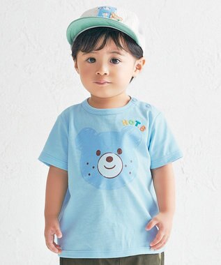 MIKI HOUSE HOT BISCUITS 【80-120cm】カラフルビーンズ フェイスプリント 半袖Tシャツ