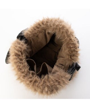 UNBILLION カシュカシュ cachecache / リボンハンドルエコファードロストトート ブラウン