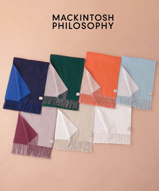 MOONBAT FURLA(フルラ）カシミヤ100％ リバーシブルマフラー