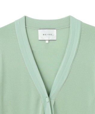 BEIGE， 【WEB限定】KINABALU / ニットカーディガン Sage