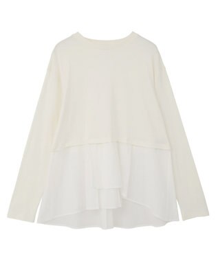 earth music&ecology 【吸湿発熱】あったかフェミニンインナー（シャツヘム） Off White