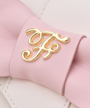 Maison de FLEUR バイカラーベルトリボンミニウォレット Light Pink