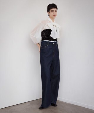 NAVE 【Nave・手洗い可】オーガンジーブラウス ホワイト系