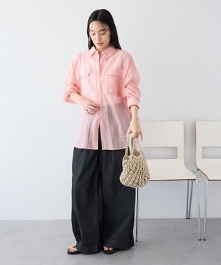 CRAFT STANDARD BOUTIQUE シアーハオリシャツ Pink