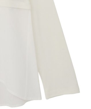 earth music&ecology 【吸湿発熱】あったかフェミニンインナー（シャツヘム） Off White