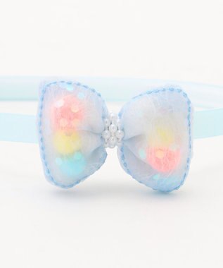 ANY KIDS プクプクリボンカチューシャ サックスブルー