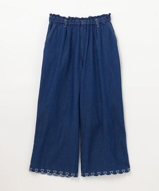 ANY KIDS デニム ガウチョ ネイビー