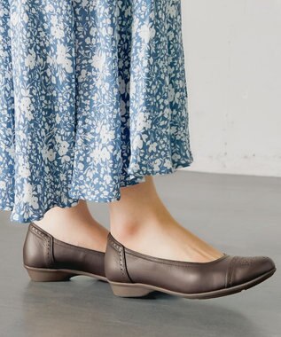 ASICS WALKING ペダラ レディース 3E 2.0cmヒール ブラウン系