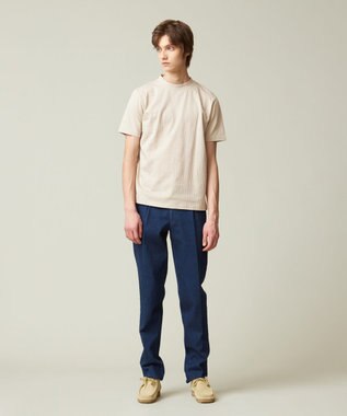 J.PRESS MEN 【ビジネス対応】【吸湿速乾】【J.PRESS PREMIUM JERSEY】 シアサッカー Tシャツ ベージュ系