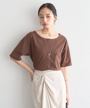 earth music&ecology バックデザインカットプルオーバー Brown