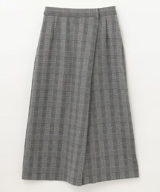 ANY 【ウエストゴム】ラップ風ガウチョパンツ ブラック系3