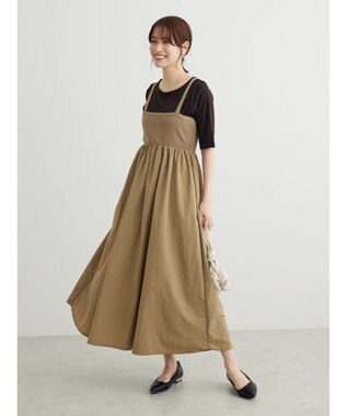 Green Parks ・ＥＬＥＮＣＡＲＥ　ＤＵＥ　イソザイキリカエキャミワンピ Beige