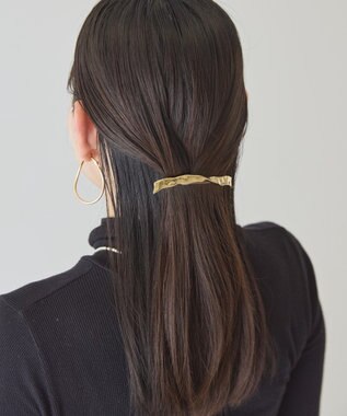 AMERICAN HOLIC メタルツイストバレッタ Gold