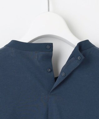 J.PRESS LADIES 【吸水速乾】プレーティングジャージー タックディティール カットソー ダルブルー系