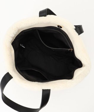 23区 ボアフリース トートバッグ ブラック系