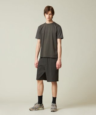 J.PRESS MEN 【ビジネス対応】【吸湿速乾】【J.PRESS PREMIUM JERSEY】 シアサッカー Tシャツ グレー系