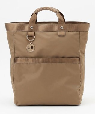 LA BAGAGERIE チャーム付き　ナイロンスクエアリュック