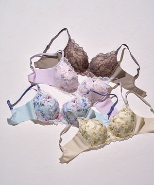 WACOAL ノンワイヤーブラ 【SUHADA ONE】 谷間メイク ふっくらデコルテ 脇すっきりシルエット レディース BXB411 /ワコール ベージュ