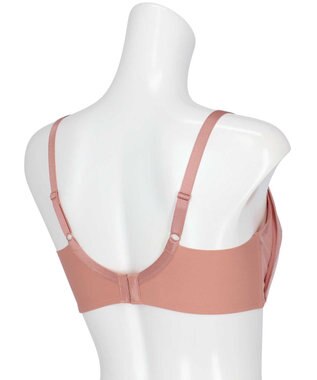 une nana cool 【脇高で背中スムージングブラジャー】さあわたし シンプル コーラル