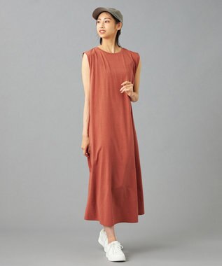 Chacott Chacott BALANCE EasyCare+ タックワンピース レンガ