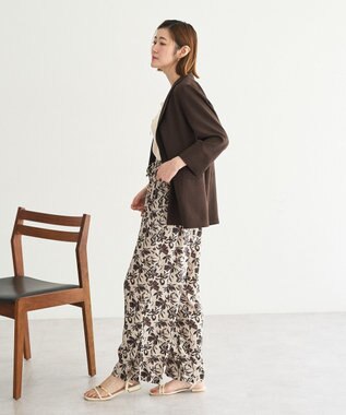 YECCA VECCA アートプリントスリットワイドパンツ Multi