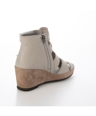 MODE ET JACOMO <D'ICI>グラディエーターウエッジブーツサンダル ライトグレー