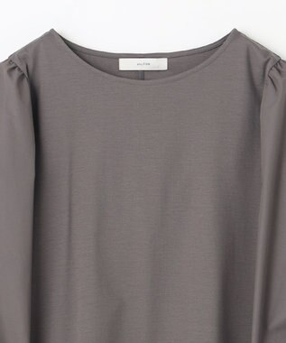 ANY 【洗濯機可】着映える袖ねじりトップス チャコール