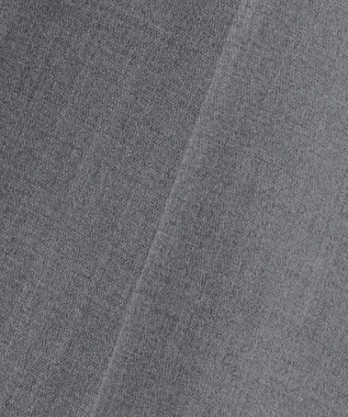 自由区 【洗える】TWラチネストレッチワイド パンツ グレー