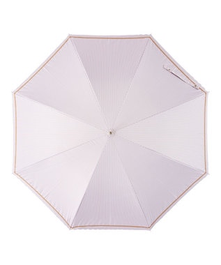 MOONBAT estaa 晴雨兼用 長傘 ストライプ 日傘 遮光 遮熱 UV ベージュ