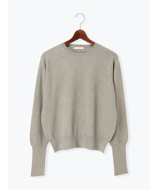 Te chichi プレーンニット(吸湿発熱) グレー