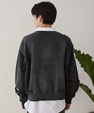 WEGO ショートダメージプルオーバー ブラックその他