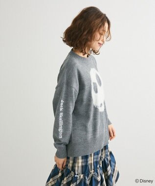 Green Parks ナイトメア／フェイスジャガードニットプルオーバー Gray Mixture