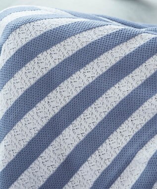 Tiaclasse 【洗える】レース編みニットフレアワンピース サックス