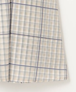 組曲 【洗える】シアーチェック スカート ベージュ系3