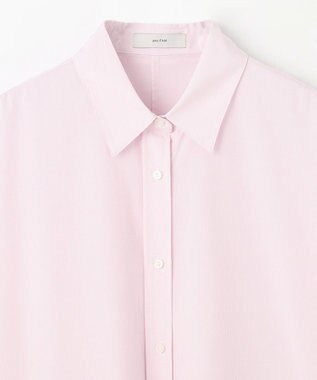 ANY 【接触冷感/UVカット/抗菌防臭/速乾】エニィファンクション半袖シャツブラウス ピンクストライプ