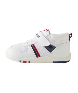 MIKI HOUSE HOT BISCUITS 【13-15.5cm】 スポーティ セカンド ベビーシューズ 白