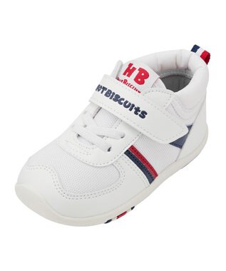 MIKI HOUSE HOT BISCUITS 【13-15.5cm】 スポーティ セカンド ベビーシューズ 白