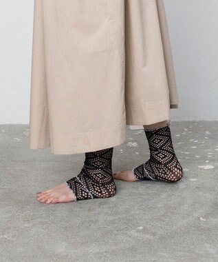 TRICOTE レース ソックス・トレンカ 99BLACK