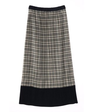 CRAFT STANDARD BOUTIQUE 配色チェックプリーツスカート Check Beige