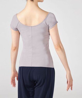 Chacott フレンチスリーブトップ グレージュ