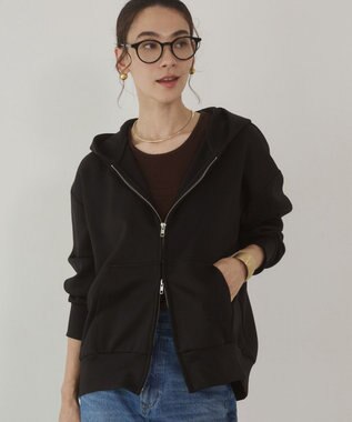 WEGO 【ANGIE VINTAGE】ダンボール ダブルジップパーカー フーディー ブラック