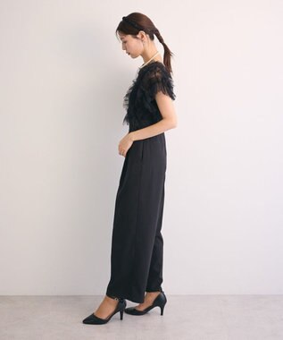 Green Parks ・Ｒａｉｌｍｅ　チュールフリルオールインワン Black