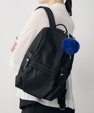 ICB 【4/3-4/19期間限定・受注生産】選べるチャーム 8ポケットナイロンリュック カスタマイズ ファー青