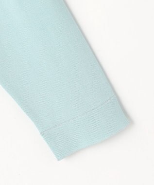 ANY SIS L 【好印象ブライトニット】ラメライン カーディガン アイスブルー